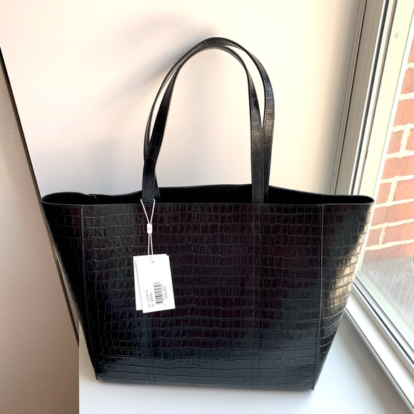 Anine Bing Croc Tote Bag Oversized NEW - Picture 5 of 15